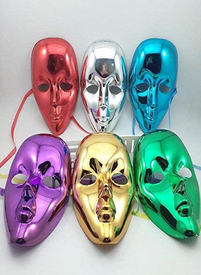 Krystle Masquerade Masks for Bachelor Party, Adult Party for Men and Women Masquerade Mask (Multicolour)-Pack of 06 - Image 5